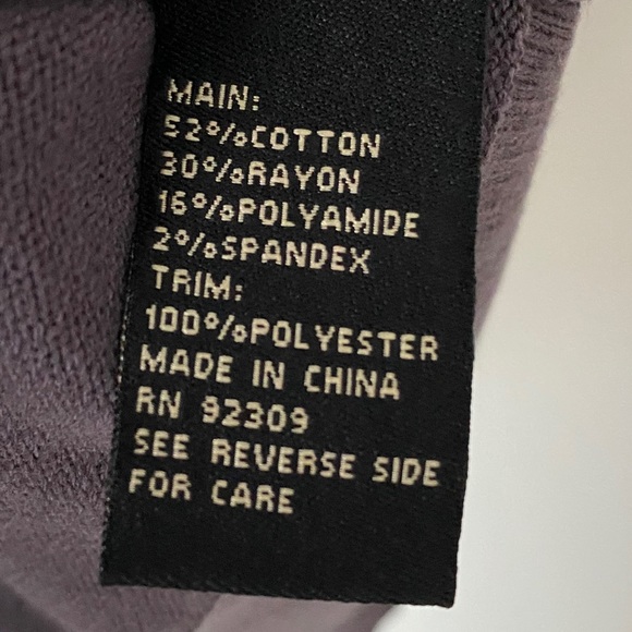 Diane Gilman Purple Fringe Turtleneck Sweater NWT - Picture 3 of 9